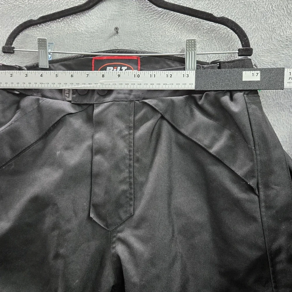 BILT Men Pants 32 Black BLW 13 Motorcycle Pants Storm Waterproof Zipper 30